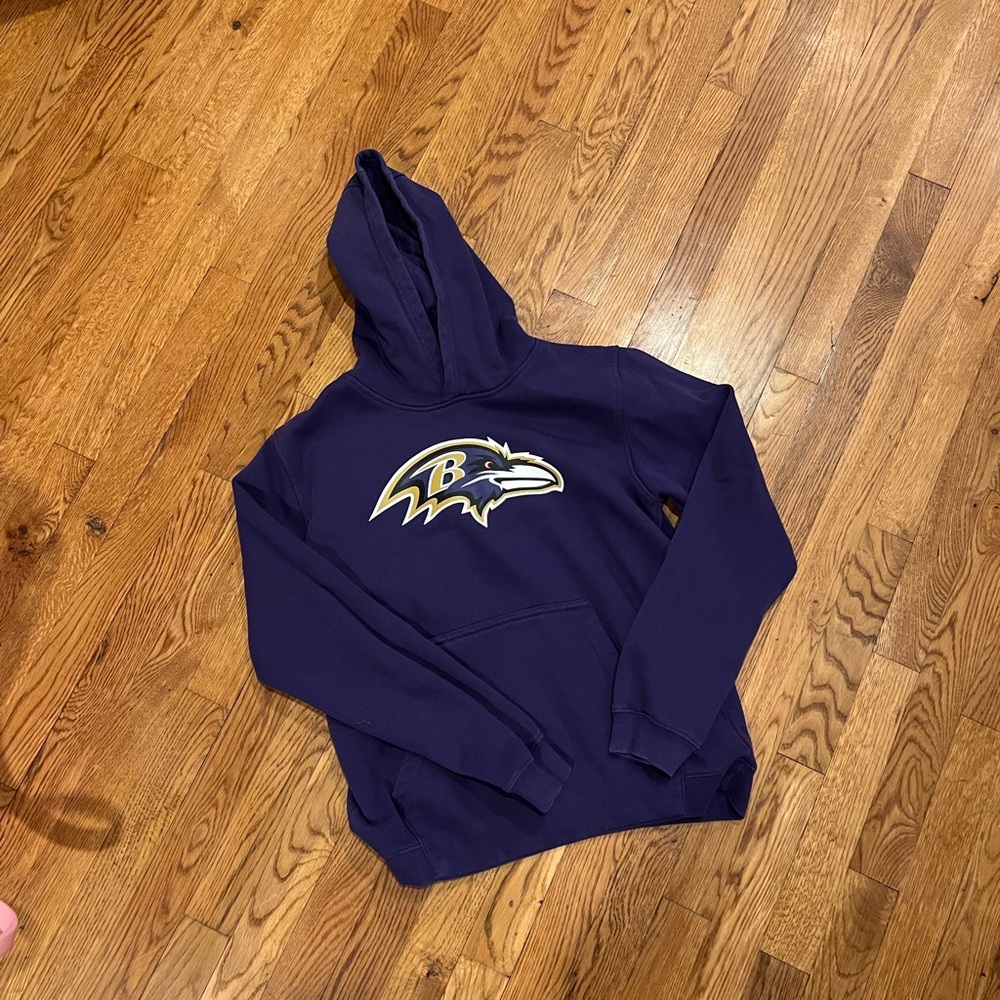 Baltimore Ravens NFL Team Apparel Purple Hoodie (Youth XL)